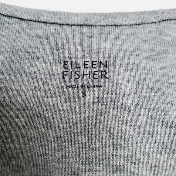 Eileen Fisher | Gray Tank with Tulle Floret Design - Picture 11 of 13